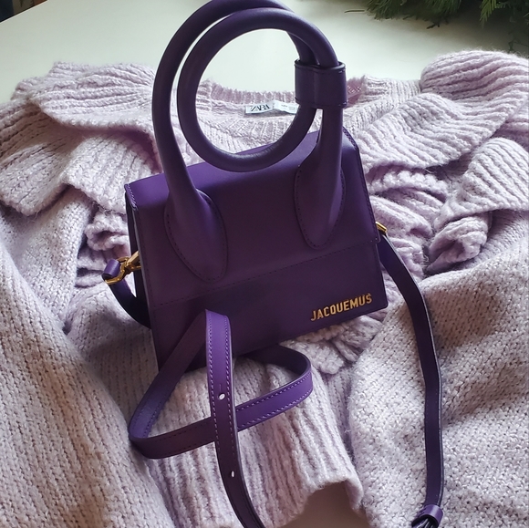 COPY - Jacquemus purple le Chiquito noeud bag - Picture 5 of 12